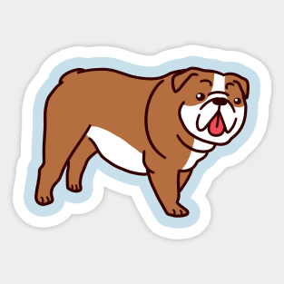 Cute English Bulldog Sticker